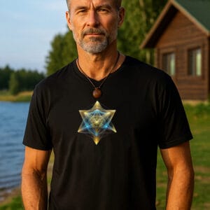 Merkaba Energy Portal - Unisex Black T-Shirt | WE–R™
